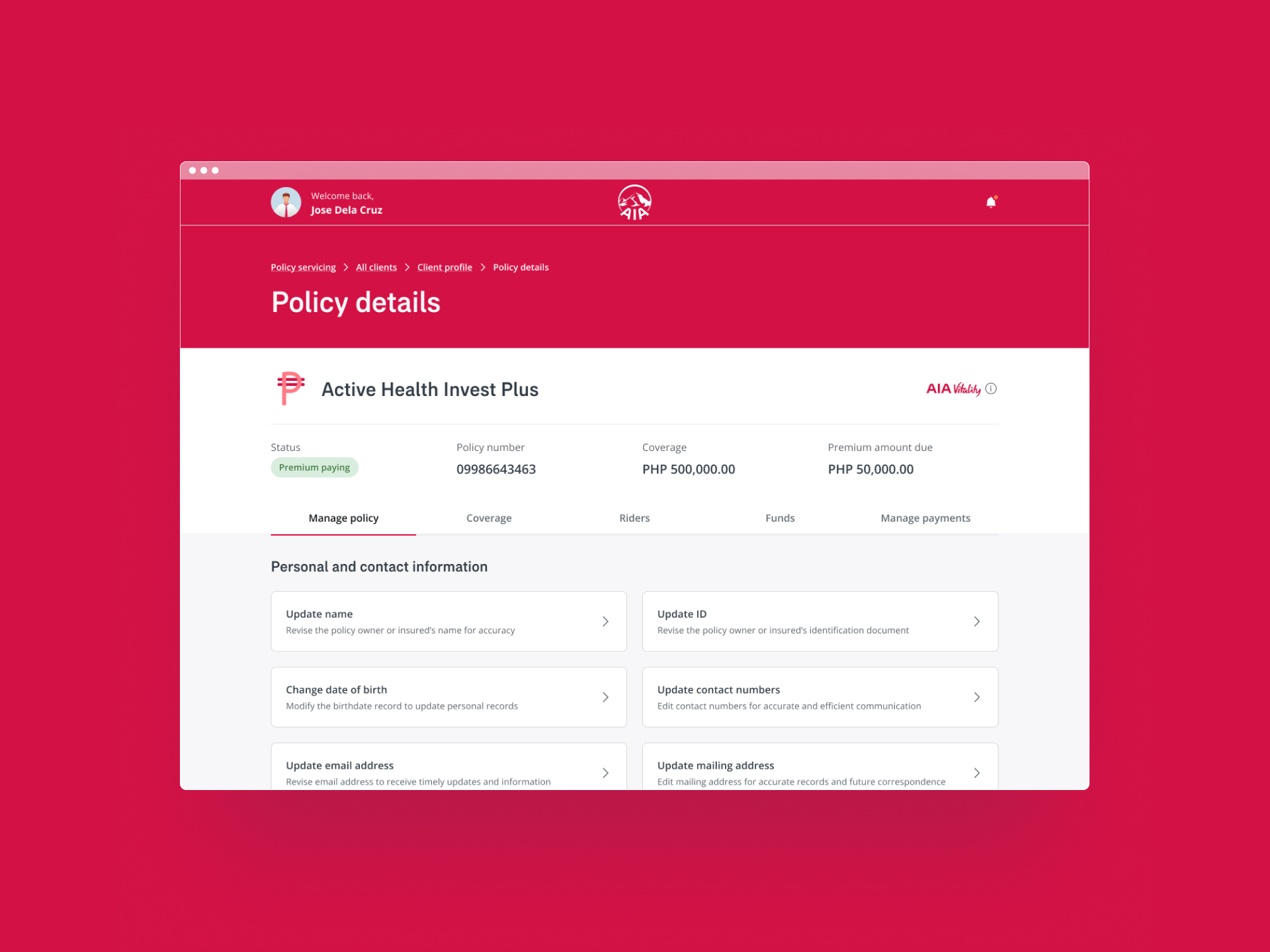 Agent servicing platform